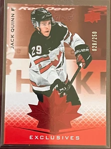 Jack Quinn Exclusives /250 2021 Team Canada Juniors - Picture 1 of 2