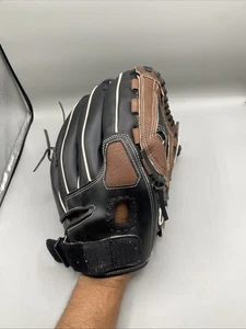 Wilson Baseball Handschuh 12"A0350TR12 ECHTLEDER A350 SCHWARZ/BRAUN LH MÄNGEL - Bild 1 von 22
