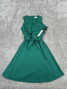 Calvin Klein Dress Womens 6 Green Wrap Blouson New - Picture 1 of 11