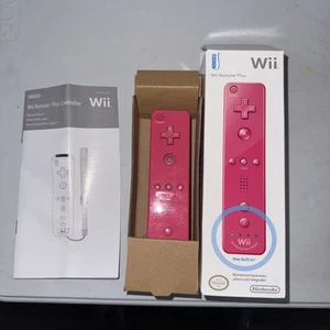 Offizieller Original-Zubehör-Hersteller Nintendo Wii Remote Motion Plus Controller - Pink RVL-036 *GETESTET* - Bild 1 von 5