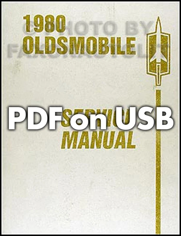 Oldsmobile 1980 USB manual de tienda 88 98 Toronado Cutlass servicio de reparación Foto 1 de 3