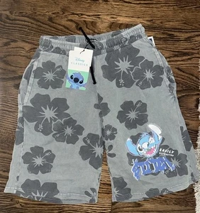 Zara x Disney Gray Stitch Floral Print Shorts NWT 13-14 Years $35 - Picture 1 of 4