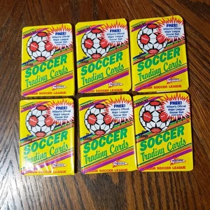 (6) 1990-91 Pacific Soccer Wax Pack 12 Cards Each MAJOR SOCCER LEAGUE MLS - Picture 1 of 1