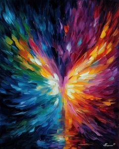 Leonid Afremov LUMINOUS FREEDOM Oil Paint 30"x24" LIMITED EDITION GICLEE - Picture 1 of 9