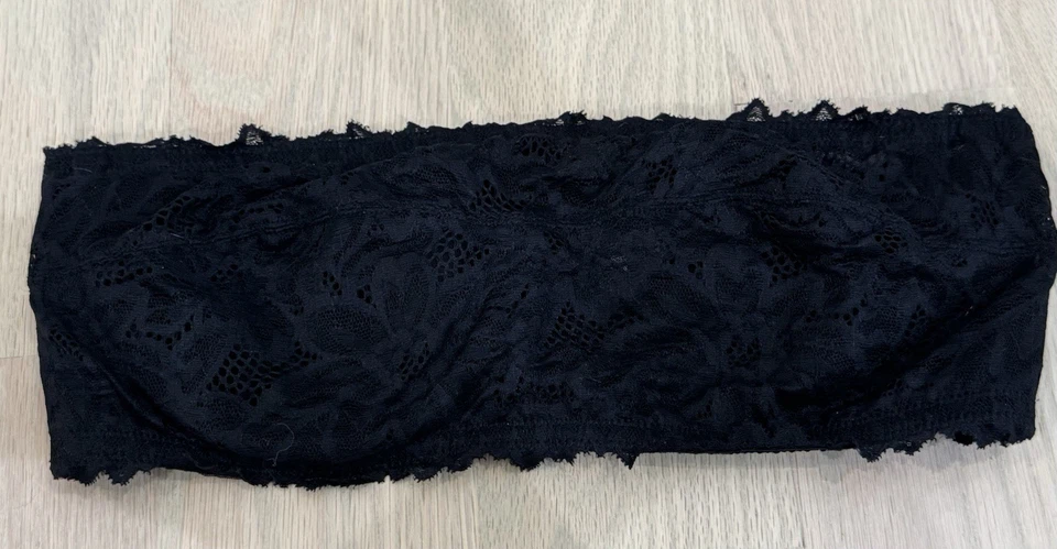 NEW Aerie Strapless Bralette Bra Black Lace Real Good 36C NWT - Image 1 of 3