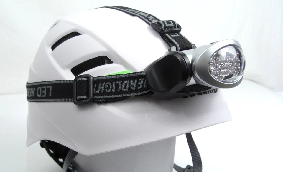 LED Stirnlampe, Kopflampe, verstellbare Headlampe, Helmlampe 18 Led´s - Bild 1 von 1