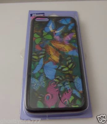 fits iPhone 5C, phone case  Claires Rainbow 3 dimensional type butterfly design  - Image 1 of 4