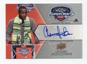 2012 Upper Deck MLS Super Draft autograph Andrew Jean-Baptiste Portland Timbers - Picture 1 of 2
