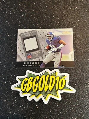 2002 Fleer Tiki Barber Football's Best XL Game Used Jersey - Image 1 of 2