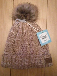 Animal Becki Women's Knitted Beanie KH8WN304 P86 Tannin New With Tag - Picture 1 of 5