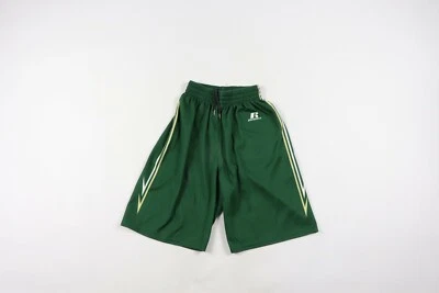 Pantalones Cortos De Colección Russell Atléticos Para Hombres Pequeños Deletrear Gimnasio Baloncesto Verde Foto 1 de 4