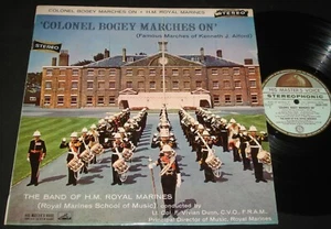 BAND OF H.M. ROYAL MARINES – COLONEL BOGEY MARCHES ON - 1959 LP stereo - Picture 1 of 2