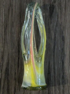 hand blown Abstract Decorative art glass 9 X 2.5 - Picture 1 of 24