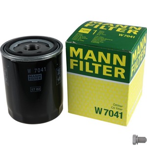 MANN FILTER Oil Filter with Oil Drain Screw for Nissan Stanza Hatchback