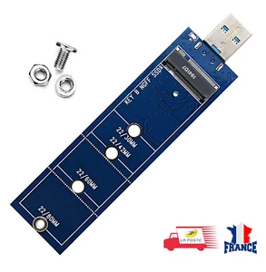 SSD Adapter M2 auf USB 3.0 B-Stick M.2 SATA NGFF für 2230 2242 2260 2280 M2 - Bild 1 von 6