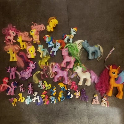 Lot Of 40 My Little Pony MLP 6 G3 Some Vintage Mini Figures and Regular - Image 1 of 4