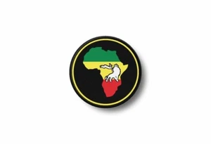 Patch afrique ecusson brode imprime thermocollant rasta reggae rastafari judah - Picture 1 of 1