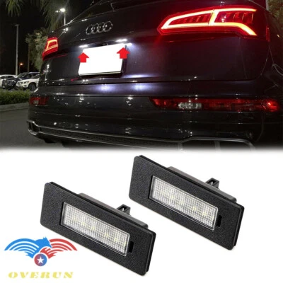 Super White Error Free SMD LED License Plate Lights For 2016&Up Audi A5 S5 Q5 Q3 - Image 1 of 4