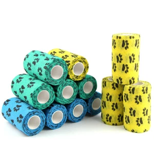 10cm 12 Rolls Self Adherent Bandage Elastic Bandage Self Adhesive Bandage Dog - Picture 1 of 15