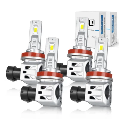 LED Headlight High Low Beam Light Bulbs Kit White 4 For Nissan Altima 2007-2018 - Image 1 of 4