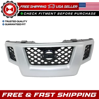 New Front Grille Assembly With Emblem Provision For 2009-2013 Nissan Xterra - Image 1 of 4