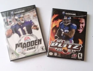 Nintendo GameCube Game Lot  NFL Blitz 2003 + Complete Madden 2002 Rated E - Picture 1 of 10