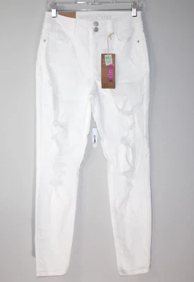 Pantalones de mezclilla/pantalones blancos VANILLA STAR para mujer/junior talla 5 ajustados elásticos nuevos con etiquetas Foto 1 de 4