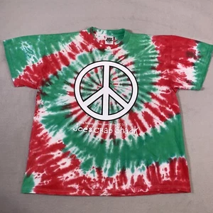 Vintage Joes Crab Shack Shirt Mens Large Green Tie Dye Early 2000s Short Sleeve - Picture 1 of 11