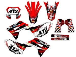2019-2024 CRF 450 X MAYHEM Red Senge Graphics Kit Compatible with Honda - Picture 1 of 10