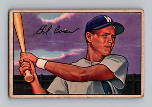 1952 Bowman #51 Gil Coan LOW GRADE Vintage Baseball Card (B2) - Picture 1 of 2