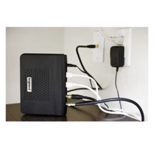 Pass & Seymour / Legrand On-Q DA2204V1 4-Port Black RJ45 Coaxial Network Adapter - Picture 1 of 10