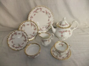 c4 Porzellan Royal Albert Bone China - Dimity Rose (1969) - Vintage - R5 - Bild 1 von 13