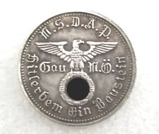 Piece Hitler 1938 5RM Reichsmark Coin NSDAP  ww2 German   Münze