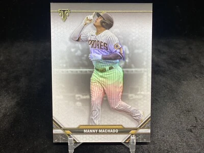 MANNY MACHADO 2021 TOPPS TRIPLE THREADS #9 BASE CARD / SAN DIEGO PADRES - Image 1 of 2