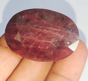 Natural African Ruby Untreated Unheated Oval Shape Loose Gemstone D55-4 - Picture 1 of 14