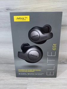 NEW Jabra Elite 65T Bluetooth Wireless Earbuds Headphones TITANIUM BLACK - Picture 1 of 6