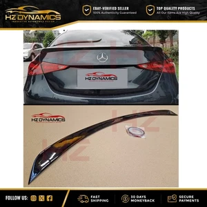 GLOSS BLACK REAR BOOT LIP SPOILER WING FOR 2021-23 MERCEDES C CLASS W206 AMG UK - Picture 1 of 7