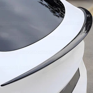 Universal Car Rear Trunk Tail Spoiler Wing Lip Trim Decor Sticker Accessories - Picture 1 of 11