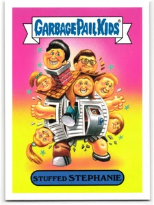 Stuffed Stephanie 2016 Garbage Pail Kids Full House Tanners Parody Sticker - Picture 1 of 2