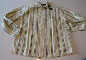 Camisa de trabajo Dickies para hombre manga larga a rayas grande nueva con etiquetas - Imagen 1 de 5