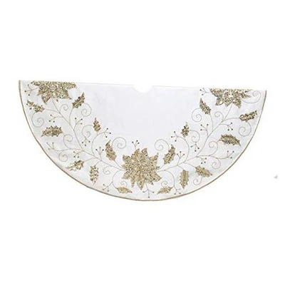 54-дюймовая юбка Kurt Adler цвета слоновой кости Holly Tree  - Изображение 1 из 4