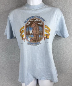Vintage 1984 Bear Whiz Beer T-Shirt Hanes Beefy-T M USA Funny Graphic Wall SD - Picture 1 of 9