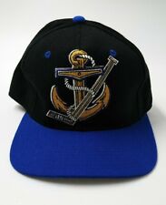 Lake Superior State Lakers Ice Hockey Fitted Hat - Cap Size 7 1/4 Blue Black