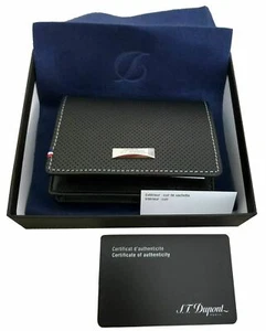 S.T. Dupont 170404  Défi perforated gusseted wallet business card holder - Picture 1 of 5