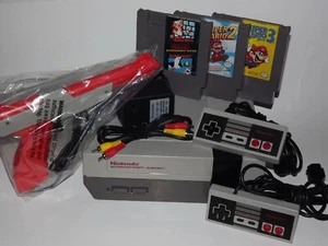 Nintendo NES System Console Choose Your Super Mario Game Bundle New 72 Pin - Picture 1 of 35