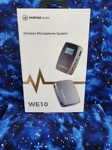 Sistema de micrófono inalámbrico dual Mirfak WE10 Pro transmisor receptor grabación - Imagen 1 de 1