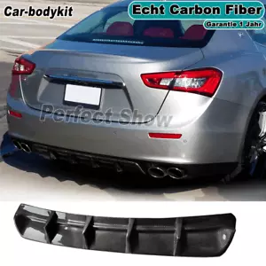 Difusor trasero de carbono difusor parachoques tracción trasera para Maserati Ghibli 2014-17 - Imagen 1 de 9