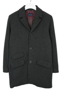 Tommy Hilfiger Abrigo Hombre Mediano Mezcla Lana con Botones Estampado Acolchado - Imagen 1 de 10