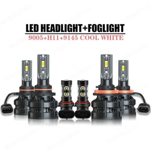 For Toyota Tundra 2007-2013 6000K 2-sides LED Headlight + Fog Lights Bulbs Combo - Picture 1 of 22