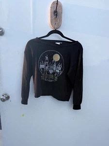 Harry Potter Hogwarts House Crest black Sweatshirt kids large hj67 - Picture 1 of 3